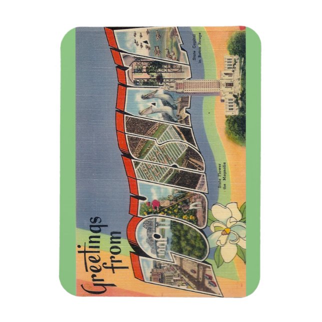 Flexible Louisiane Magnet (Vertical)