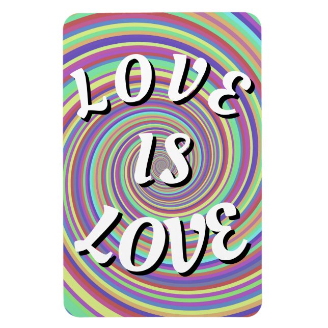 Flexible Love Is Love Fierté Magnet (Vertical)