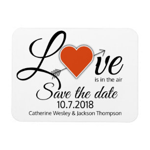 Flexible Love Wedding Save The Date Magnet