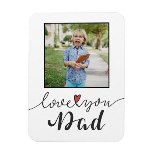 Flexible Love You Dad Fête des pères photo   Magnet