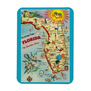 Flexible Magnet Carte Floride