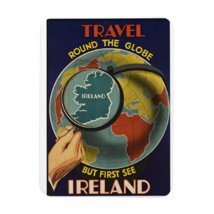 Flexible Magnet d'affiche Vintage voyage d'Irlande