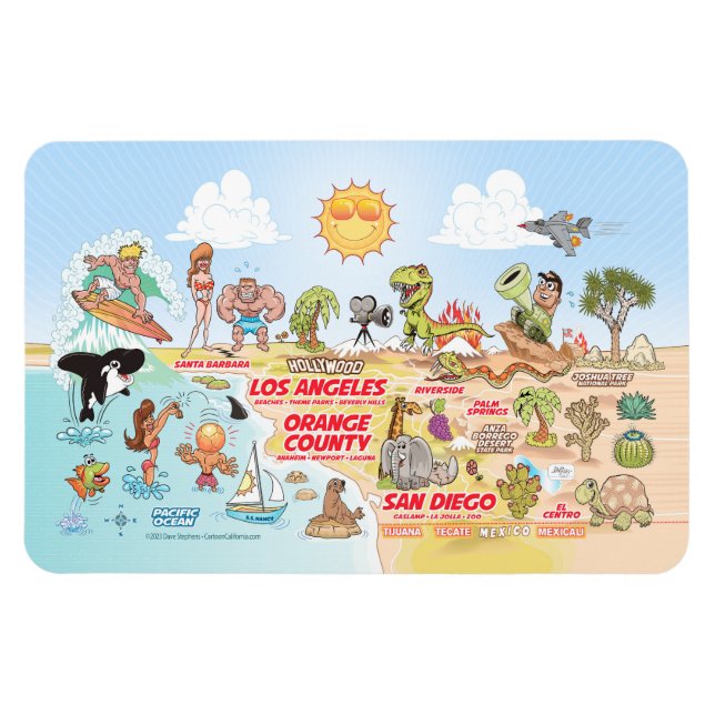 Flexible Magnet de Californie du Sud (Horizontal)