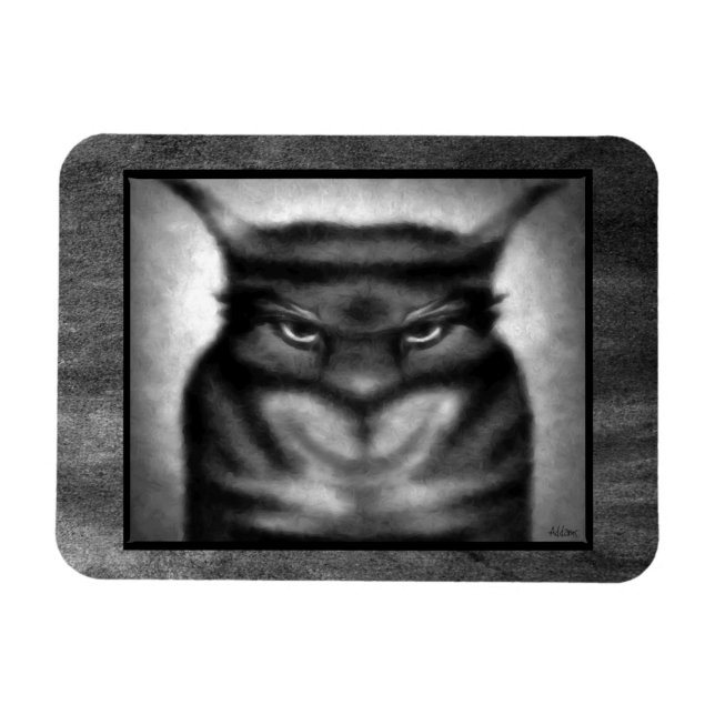 Flexible Magnet de chat sinister (Horizontal)