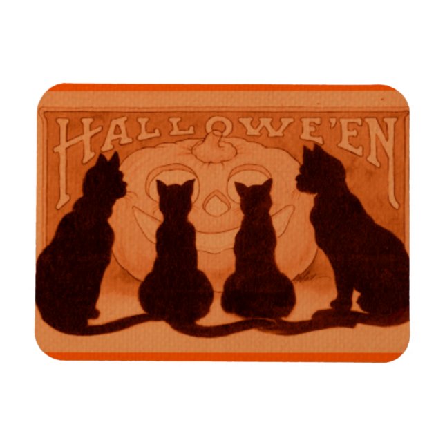 Flexible Magnet de chats d'Halloween (Horizontal)