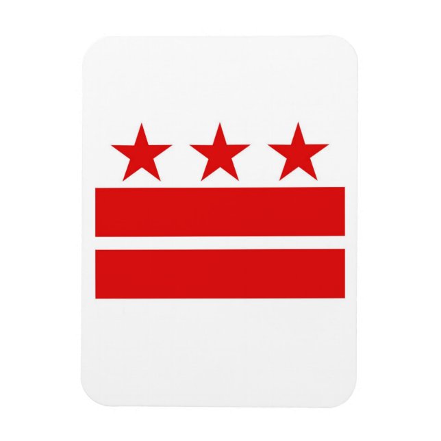 Flexible Magnet de drapeau de Washington DC (Vertical)