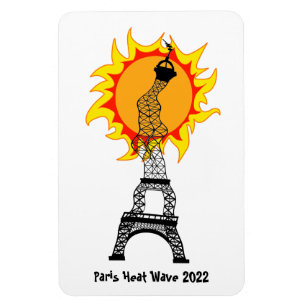 Flexible Magnet de la vague de chaleur de Paris 2022