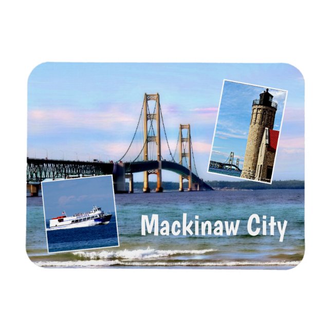 Flexible Magnet de Mackinaw City (Horizontal)
