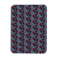 Magnet de marguerites rouges