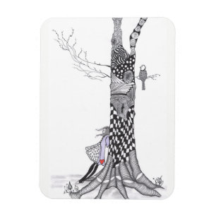 Flexible Magnet de petite fille mignon 3" x 4"