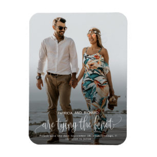 Flexible Magnet de Photo de Mariage Économisez la Date Tyin