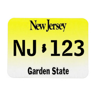 Flexible Magnet de plaque de licence NJ