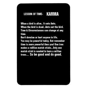 Flexible Magnet de réfrigérateur de temps et de karma