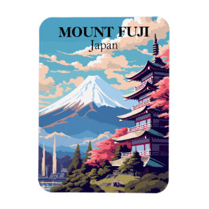 Flexible Magnet de souvenirs de voyage du Mont Fuji Japon