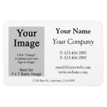 Magnet de style Carte de visite de logo personnali
