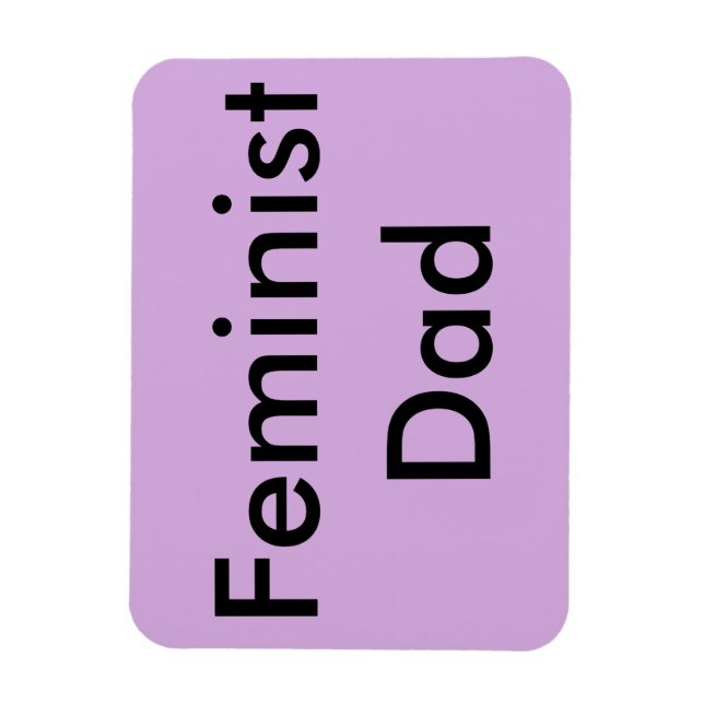 Flexible Magnet de voiture de père féministe (Vertical)