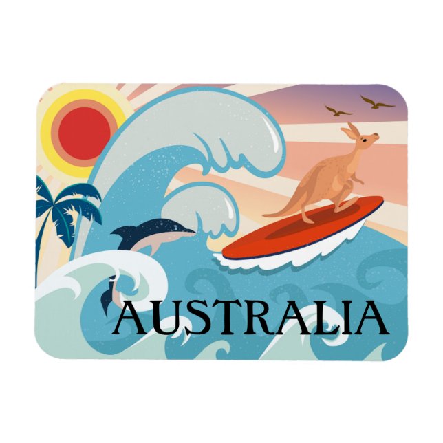 Flexible Magnet de voyage Australie (Horizontal)