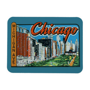 Flexible Magnet de voyage de Chicago