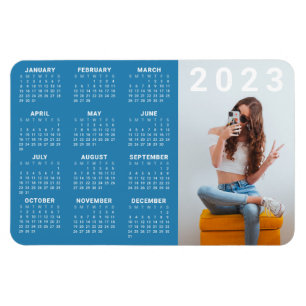 Flexible Magnet du calendrier 2023   Couleur et photo perso