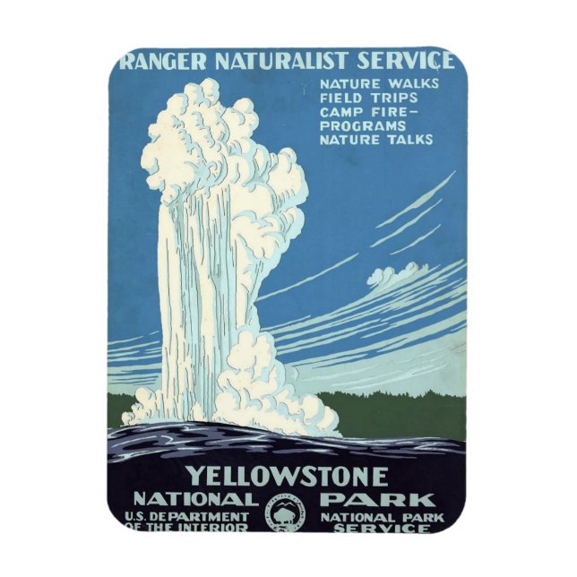 Flexible Magnet du parc national Yellowstone (Vertical)