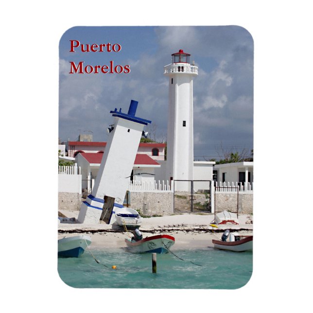 Flexible Magnet du phare de Puerto Morelos (Vertical)
