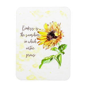 Flexible Magnet inspirant tournesol