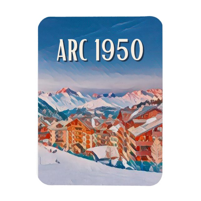 Flexible Magnet Les Arcs 1950 Skistation (Vertikal)