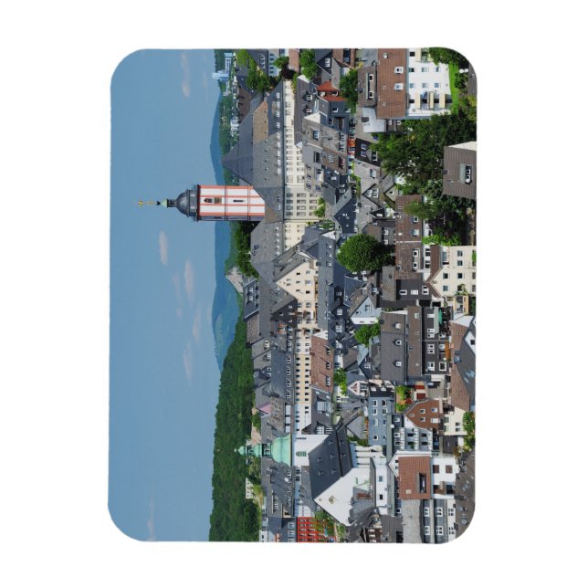 Flexible Magnet mit der Stadtansicht von Siegen (Vertical)