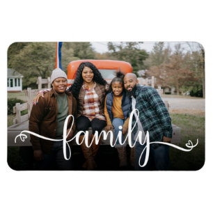 Flexible Magnet photo de script de famille