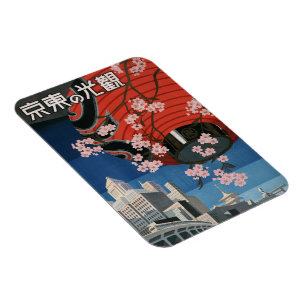 Flexible Magnet photo de voyage Tokyo des années 1930 vinta