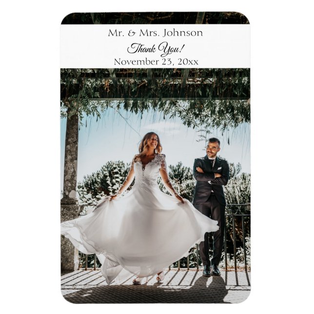 Flexible Magnet photo Magnet de Merci moderne (Vertical)