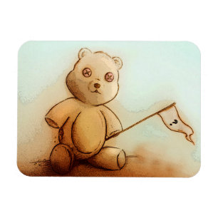Flexible Magnet photo pour ours en peluche Turquoise & Oran