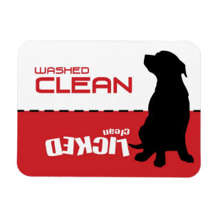 Flexible Magnet pour lave-vaisselle pour chien de chiot - N