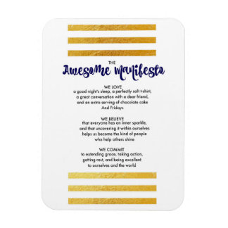 Flexible Manifeste de Sorta incroyable Magnet