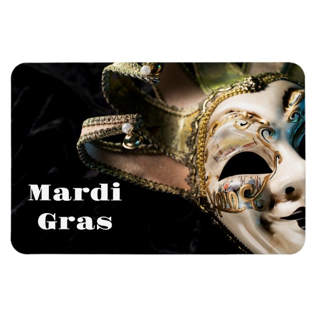 Flexible Mardi Gras Magnet (Horizontal)