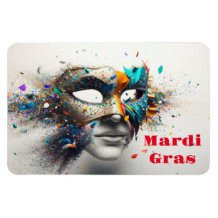 Flexible Mardi Gras Magnet