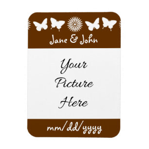 Flexible Marguerites et Papillons au Chocolat Magnet