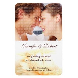 Flexible Mariage Enregistrer la date Premium Magnet