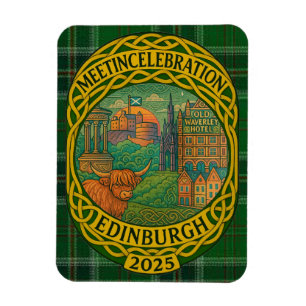 Flexible MEETinCelebration Edimbourg 2025 - Magnet de jour