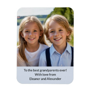 Flexible Meilleurs Grands-parents Ever Photo Magnet pour pe
