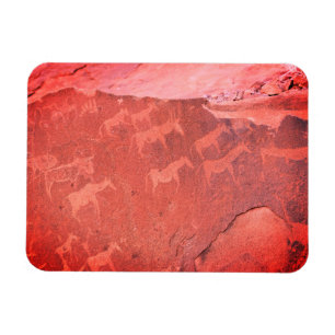 Flexible Namibie Afrique Magnet de peinture d'art rupestre