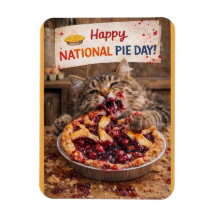National Pie Day Card, Photo Magnet