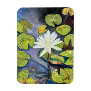 Flexible Nénuphar en Fleur Magnet
