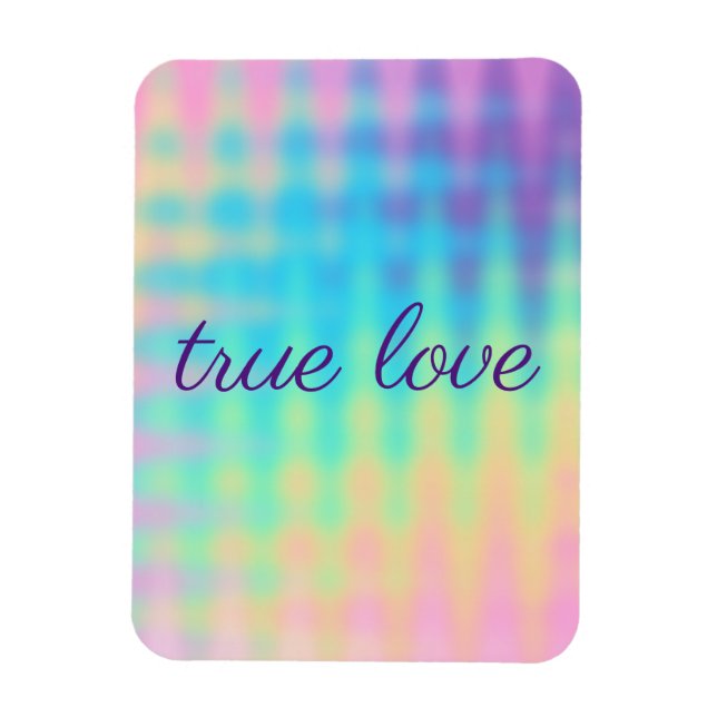 Flexible Pastel Rainbow Magnet Mariage (Vertical)