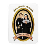 Patron Saints des jumeaux Icon Magnet