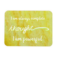 "Pensée" Jaune Power Chakra Mots Magnet