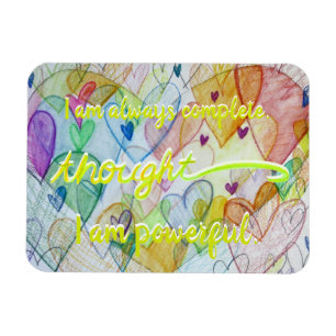 Flexible "Pensée" Yellow Power Chakra Mots Magnet