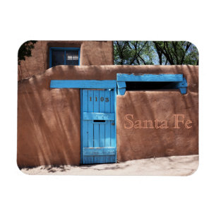 Flexible Père Noël Fe New Mexico Blue Door Magnet
