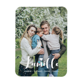 Flexible, personalisierte Bildaufnahme der Familie Magnet