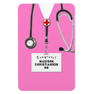 Flexible Personalized Nurse Graduation Gift Magnet